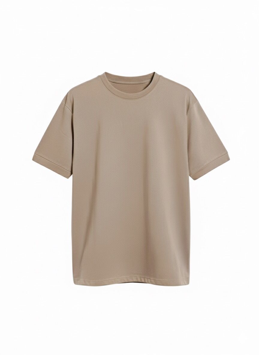 The Keystone Drop Shoulder Tee - Desert Taupe