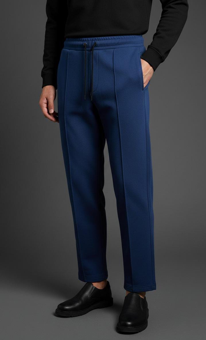 The Meridian Tailored Jogger Trouser - Navy Blue